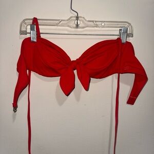 Billabong NEW Red Halter/Strapless Bikini Top